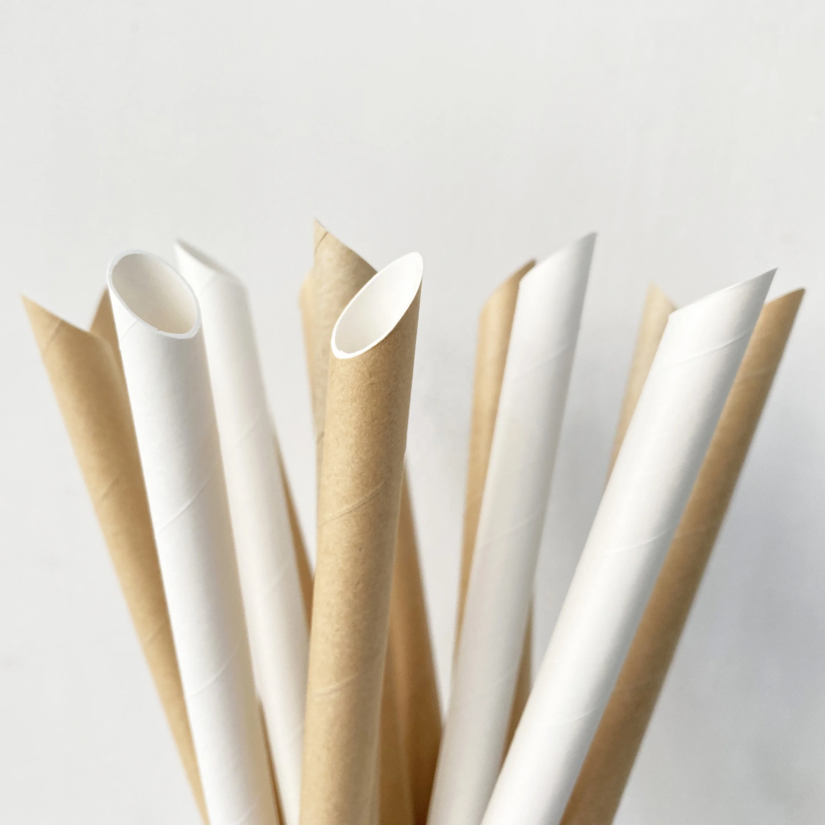 100 meters per min. 10 Cutters Paper Drinking Straw Making Machine Auto Paper Connecting Spraying Glue