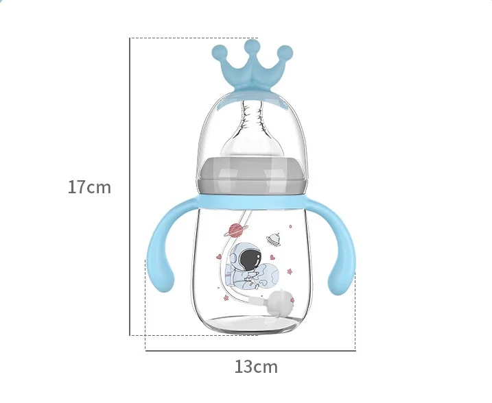 Baby Bottles Anti-Colic Breastfeeding Bottles with Medium Flow Nipple  Suitable for Babies 3-6 Months 180ml