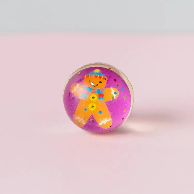 
Wholesale vanding machine kids toys hopping 32mm bouncy balls with paper card inside 