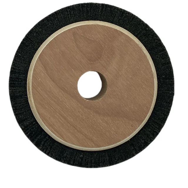 fat dog professional abrasive tool for leather surface series round brush with  with mixed felt flesh split  round brush mop