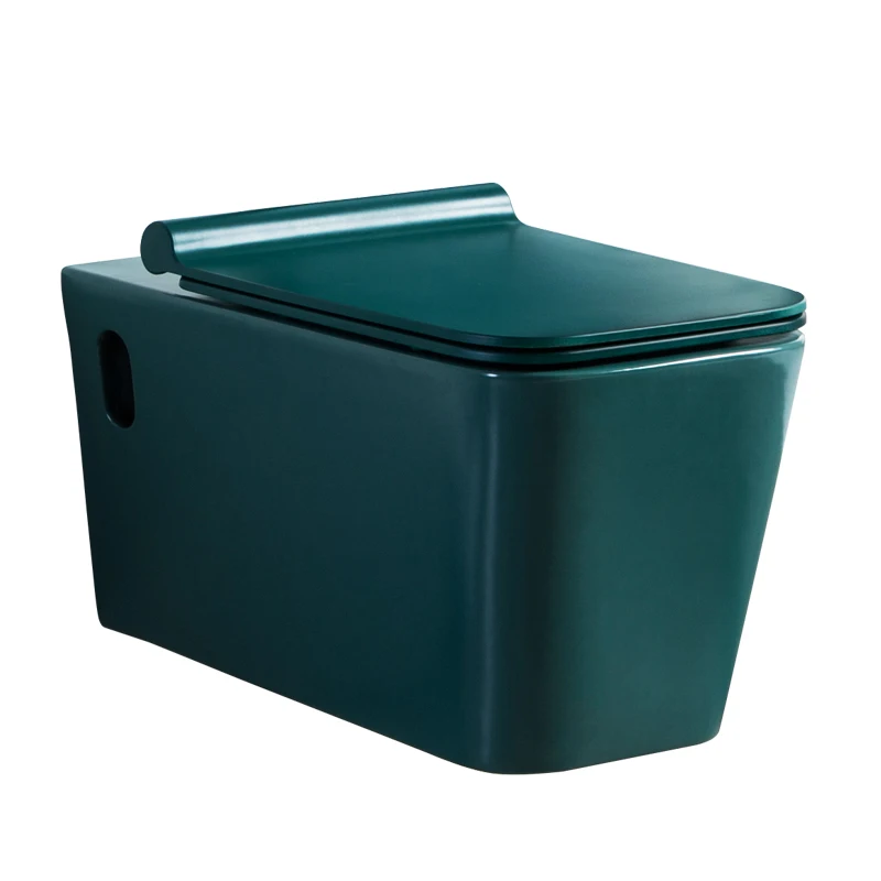 Mat green wall hung toilet/ Kuwait wall hung toilet