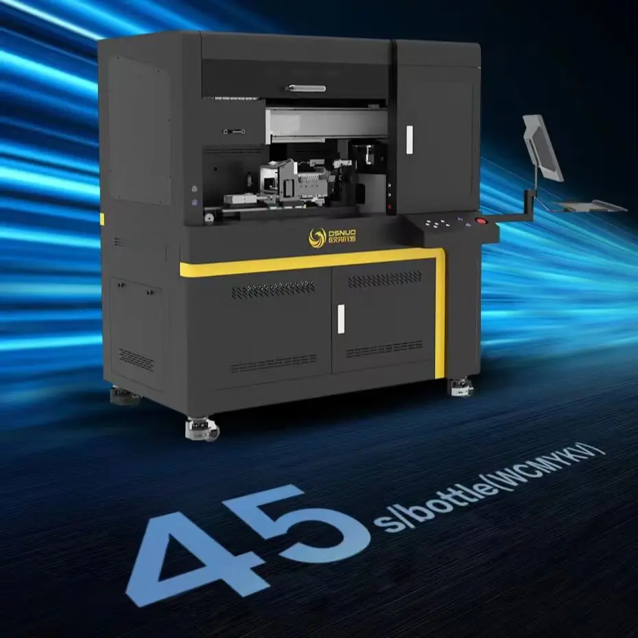 High Speed Cylinder 360 UV Printer UV printing bottle cans cups cylinder uv printer cylider rotary printing machine