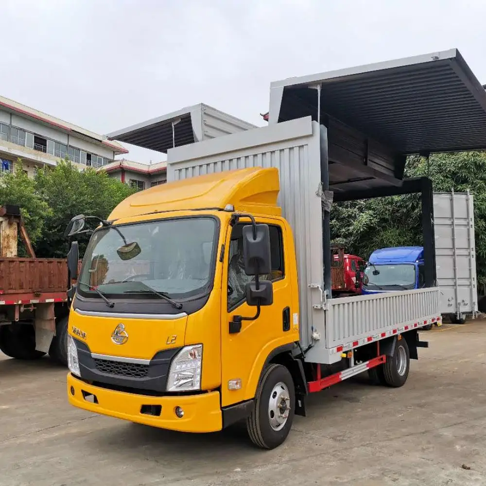 Dongfeng chenglong крыло фургон легкий грузовик с крыльями открытый ящик для