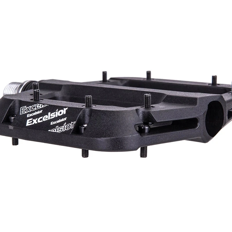 MTB cycling Pedal Nylon 3 Bearing Composite 9/16 Spindle Mountain Bike Pedals High-Strength Non-Slip Bicycle Wide Platform Pedal