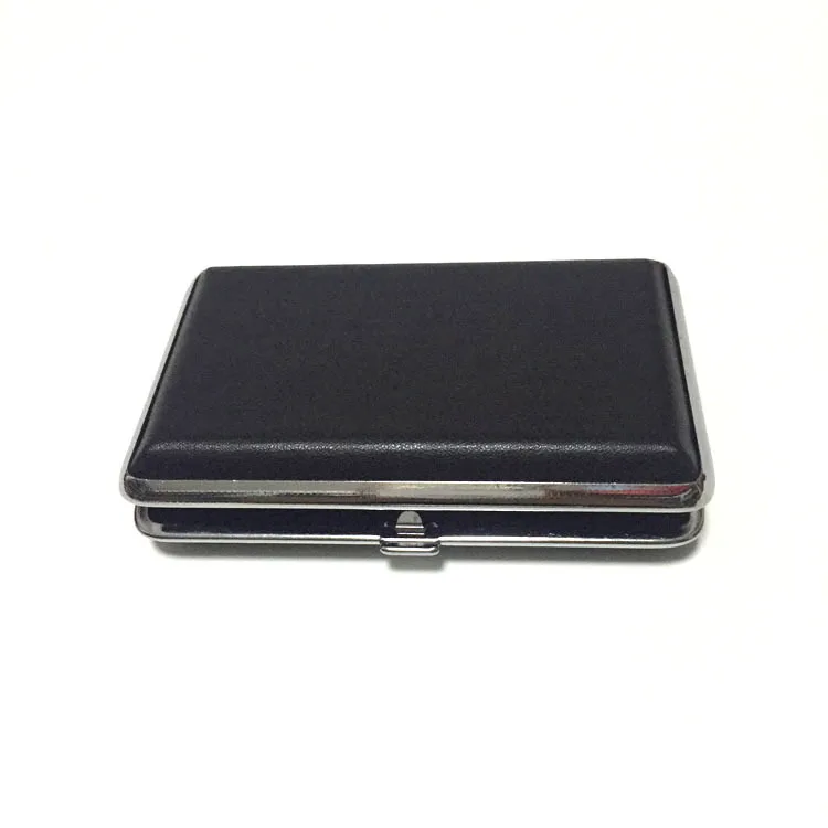 mini  e cigarette case metal leather case empty without cartridge battery and USB only packing case for vape pen