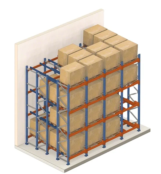Wholesale heavy duty push back shelf racking drive in pallet roller rack system for warehouse