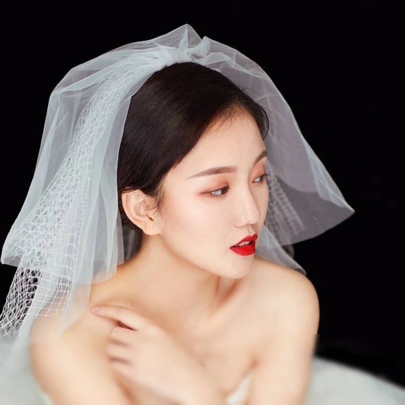 Bridal Velos 2021 Wedding Lace Veils Women Applique With