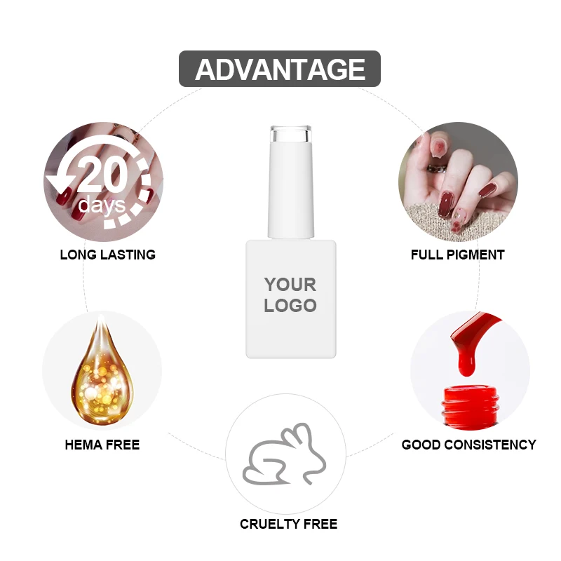 OEM Pink Neutral Vanish Private Label Macron Pastel Gel Polish Low MOQ Gel For Nails Nail Art Velvet Nail Gel