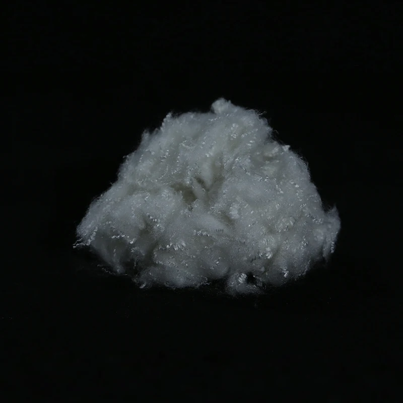 Дешевый химический чистый белый очень глянцевый гладкий Полиэфирное штапельное волокно