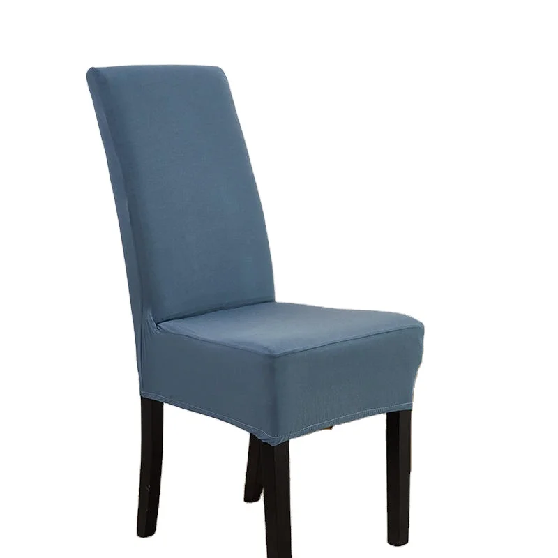 Hotel Chair Cover Luxury Modern Solid Colour Polyester Spandex Stretchable Wedding Hotel Banquet Party Home Decoration Light Yel