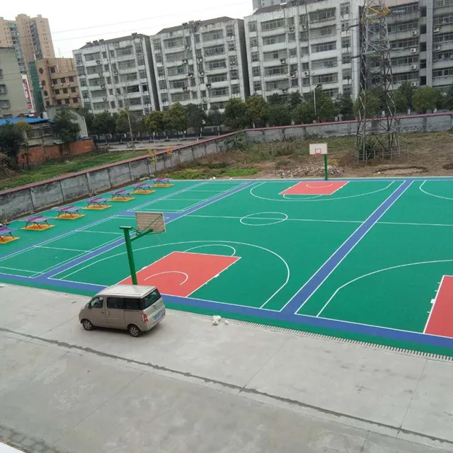 
Outdoor PP Interlocking Sports floor Basketball /volleyball court 