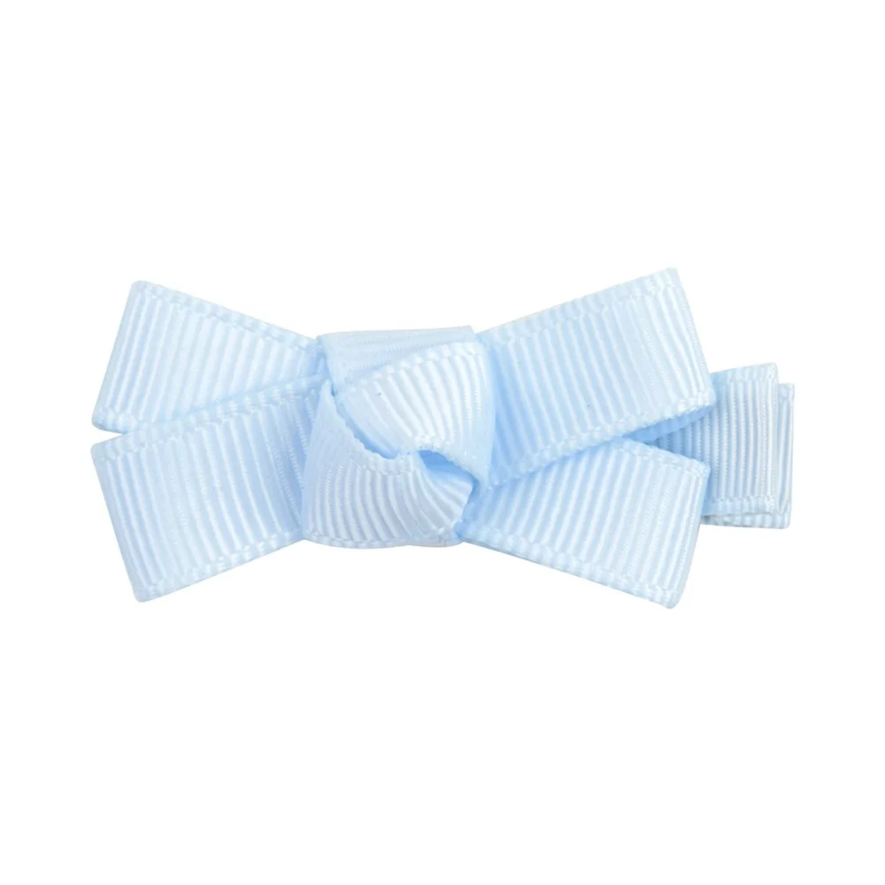 E-Magic hot sale baby girls hair bow with clip 2 inch snap soft fabric baby hair clip handmade mini ribbon bow for Infant