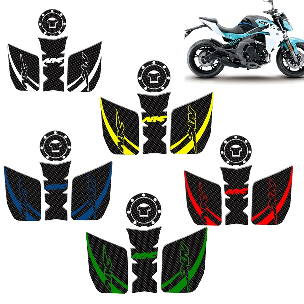 NEW For CFMOTO 250NK 400NK 650NK Motorcycle Carbon Fibre Anti Slip Tank Pad Sticker Pad Side Gas Knee Grip Protector