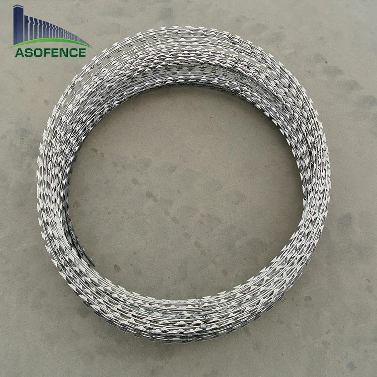 Concertina Wire Poland 900mm Coil Thermal BTO-22 Stainless Steel Razor Barbed