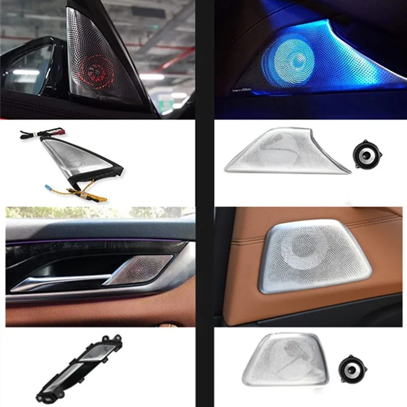 Car luminous speaker for BMW 5 Series G30 LED tweeter decorative panel, ambient light cover, synchronous ambient light