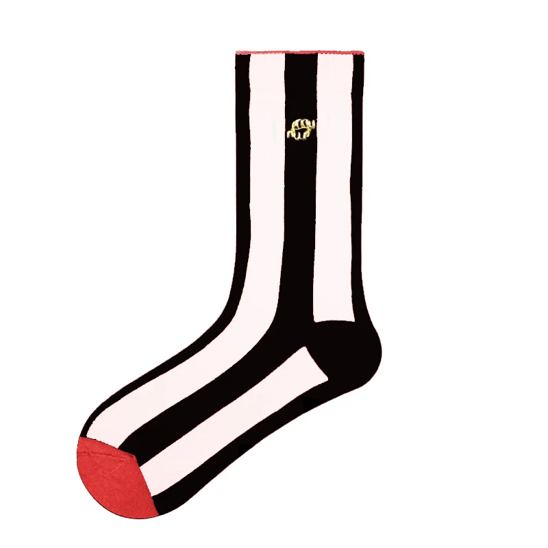 OEM service slouch socks ruffle cotton women ribbed socks
