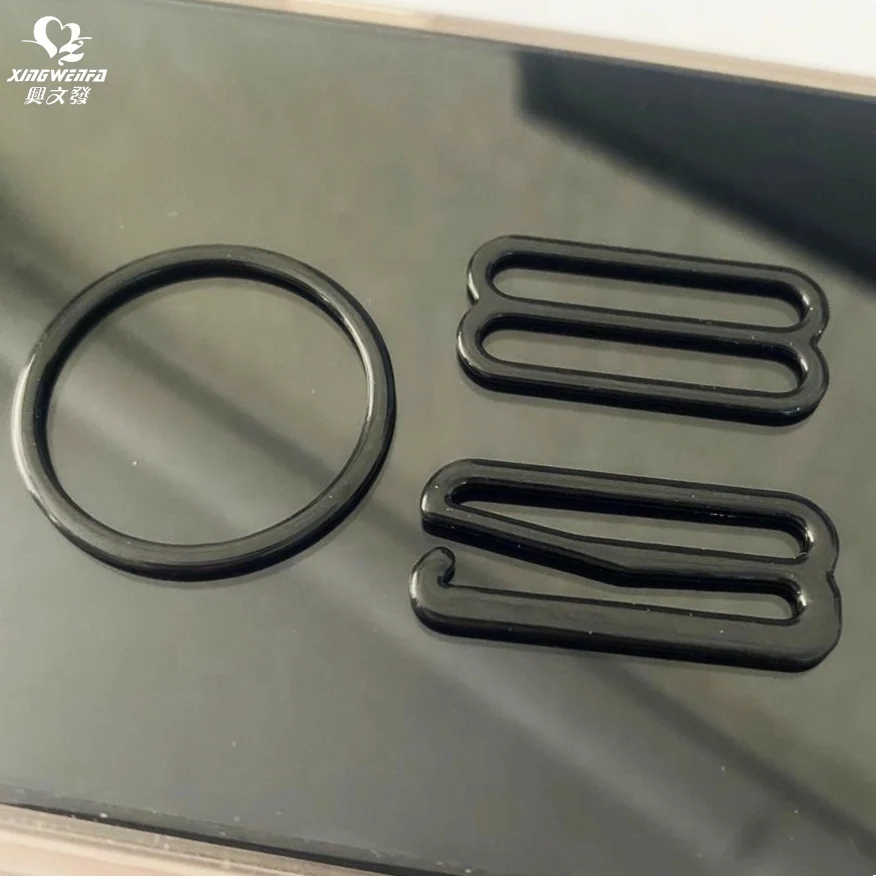 25mm Nylon coated metal adjusters bra strap adjustable rings sliders and hooks