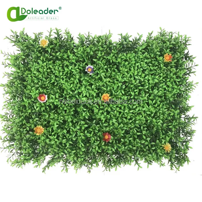 Doleader Simulation Plastic Hanging Green System Artificial Flower Plant Backdrops Wall for Sale