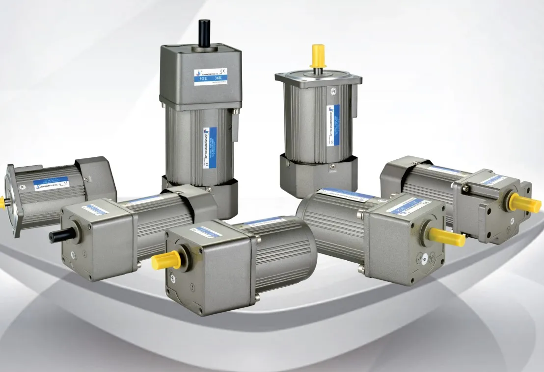 ac gear motor 100% pure copper wire aluminum shell induction motor with speed controller with gear headbox