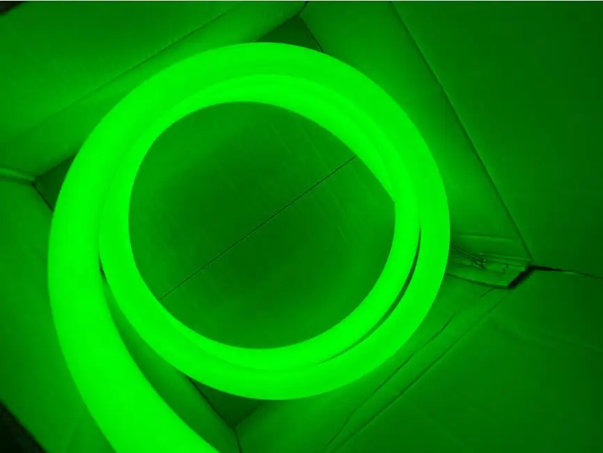 360-degree Round Single color / RGB LED Neon Flex Lights Rope Outdoor Waterproof