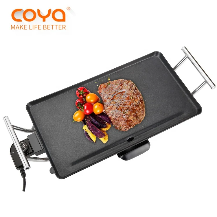 Hot Sale Portable Smokeless Electric Bbq Grill Baking Pan Electric Griddle Teppanyaki Grill