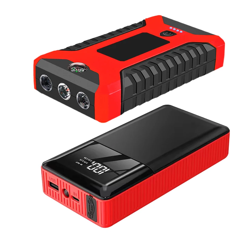 Portable 12V 6000mah Booster Power Pack Car Jump Start Battery Auto Jump Box with LED Light USB Quick Charge 3.0