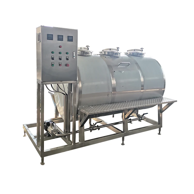 CIP Cleaning Tank Washing Machine CIP Unit System For Milk Dairy Juice
