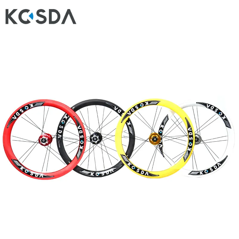KOSDA 20 inch bicycle wheel set 8/9/10/10/11 speed 4 Bearing Double Wall 406/451 V brake folding wheel set