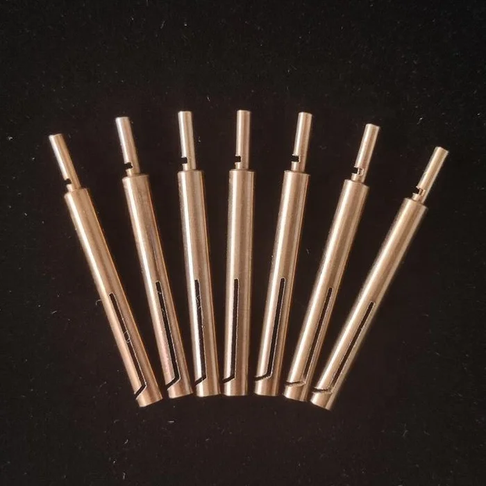 
Custom Precision Machined Beryllium Copper Contact Pins for Connectors 