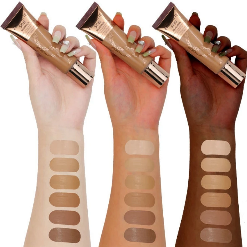 custom bb cream full coverage foundation flawless matte high quality makeup liquid foundation base make up for all skin types