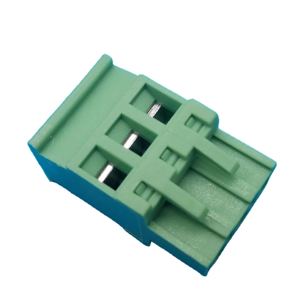 Green horizontal vertical 2Pin 3Pin male female plug in screw terminal block connectors