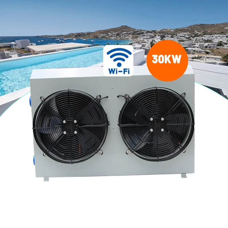 220 В 30 кВт низкий уровень шума и высокая эффективность Wi-Fi для дома отеля над под землей бассейн с тепловым насосом экологичный