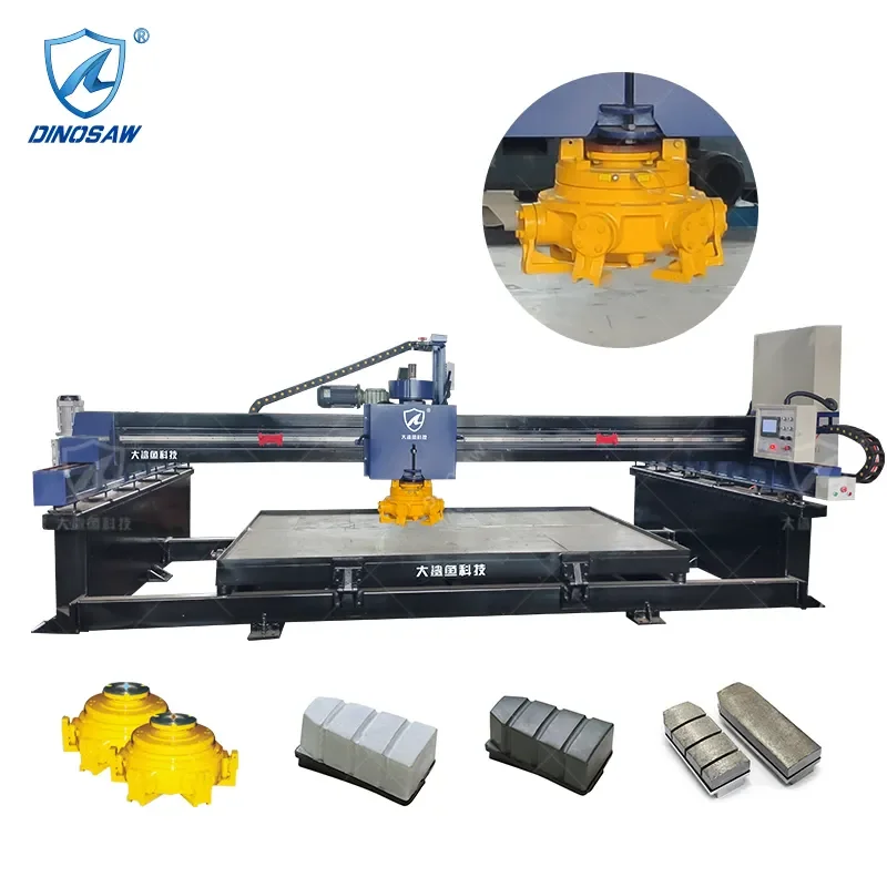 Single-Head Stone Grinding Machine for Marble and Granite Surface Finishing