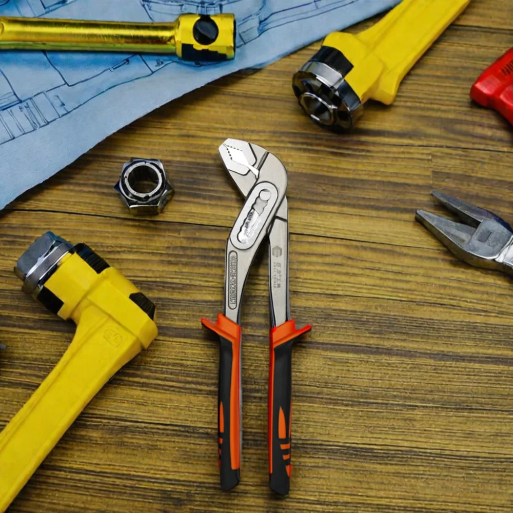 12-Inch Multi-Function Water Pump Pliers Carbon Steel Water Pipe Wrench with Customized OEM Support