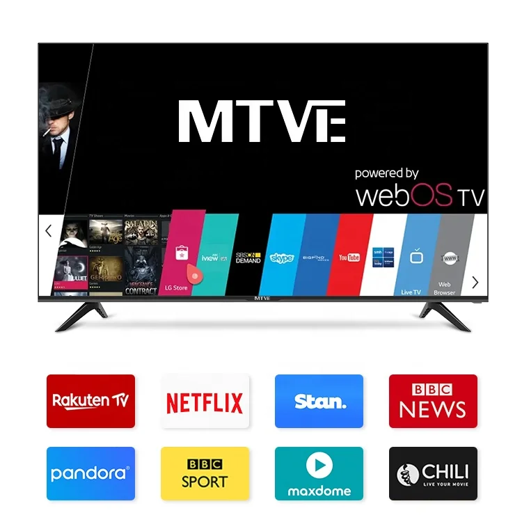 43 Inch Tv Television Led & Lcd Tvs Oem 32 40 43 50 55 Inch Smart Tv 4K Ultra Hd Factory