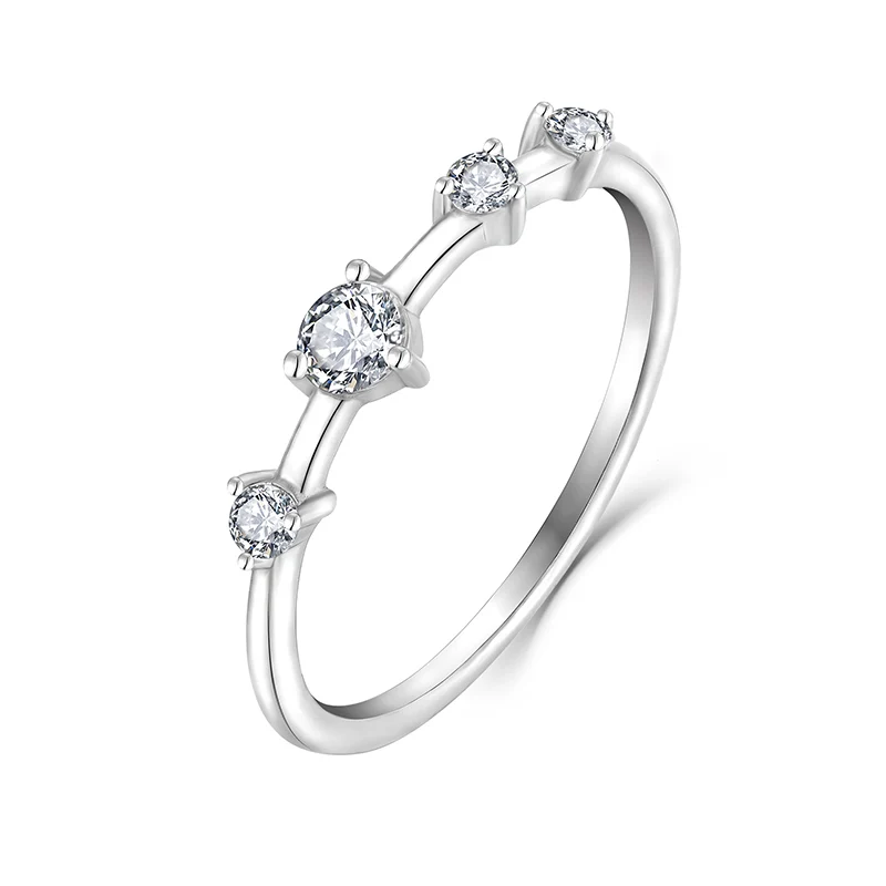 Customized 925 sterling silver fine jewelry closed-loop ring for lovers to give creative rings to friends for women