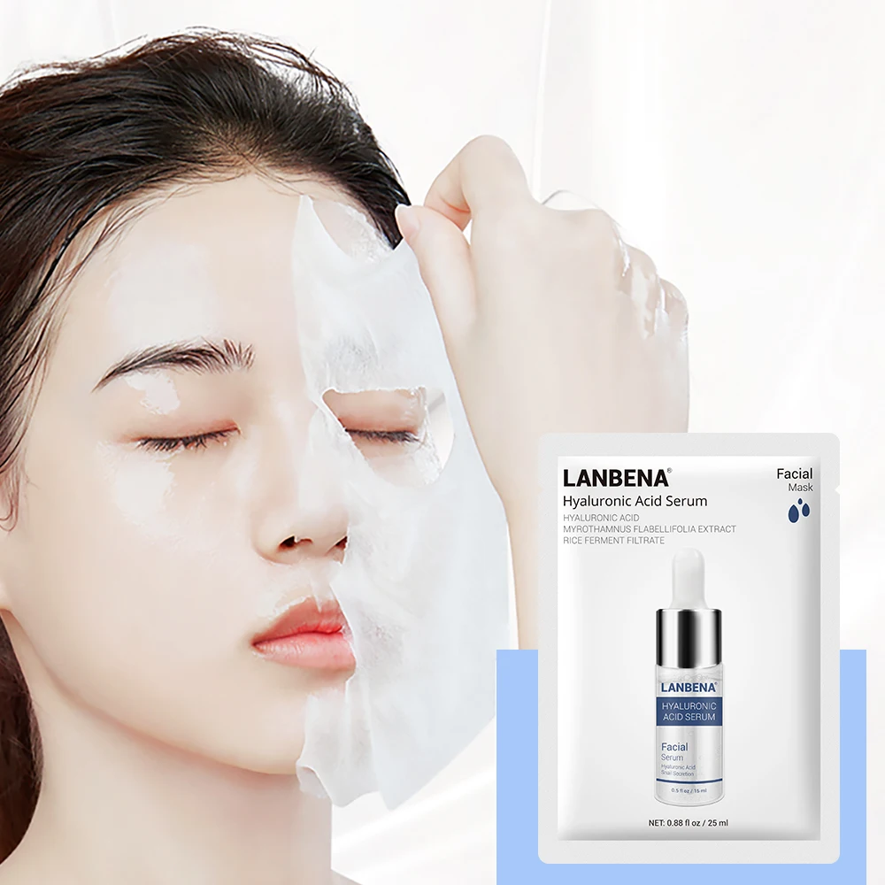 
 LANBENA сыворотка гиалуроновой кислоты Нетканая маска для лица Уход за кожей 25 мл   (60823023034)