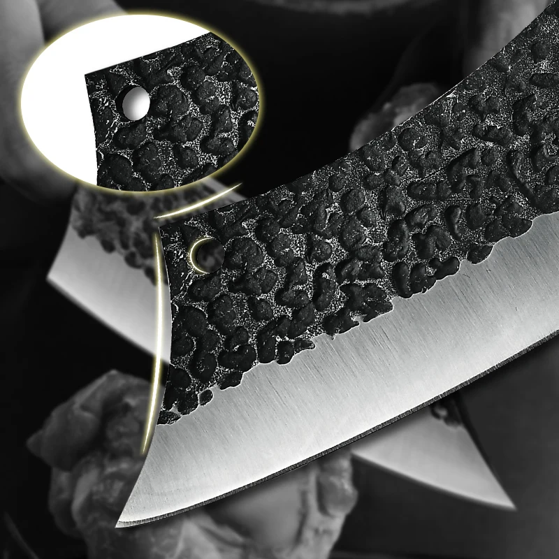 6.3' Boning Knife Handmade Forged Stainless Steel Serbian Kitchen Cleaver Chef Butcher Knives Hunting Outdoor Knife Tools