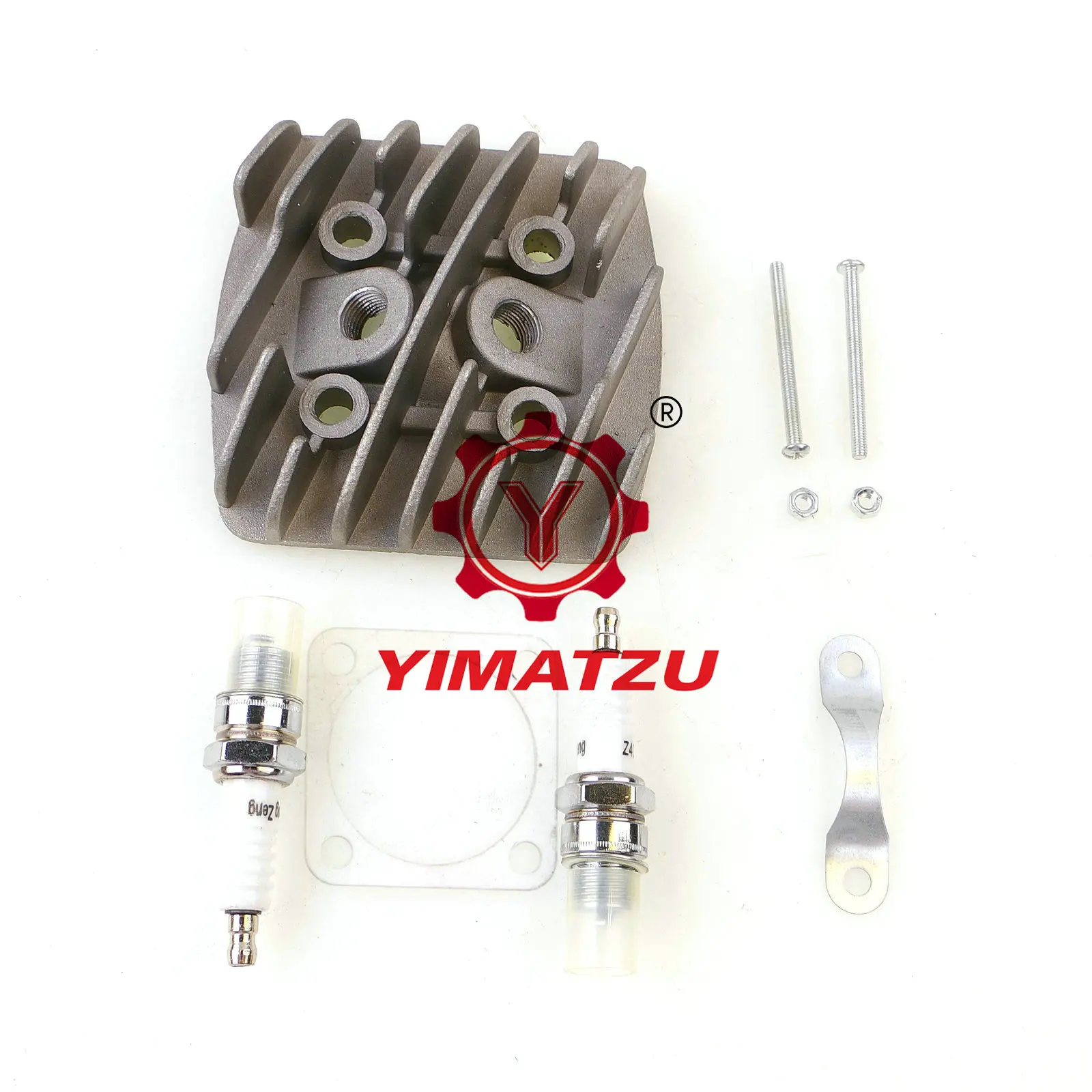 Головка блока цилиндров YAMATZU высокопроизводительный гоночный 2-тактный 80cc двигатель с CDI и 2 шт.