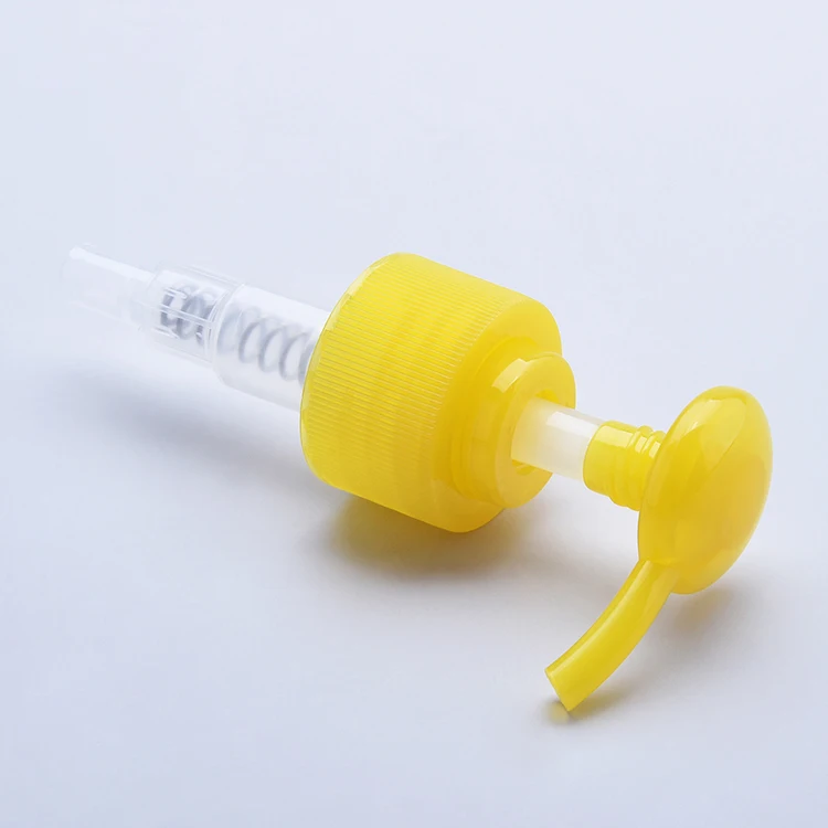 Hot sale bottle use yellow plastic screw hand wash plastic lotion pumps