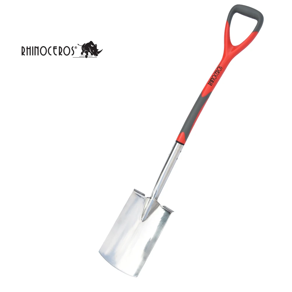High Quality Professional Garden Tool Y shape Ergonomic Handle Digging Garden Stainless Steel Spade Shovel For Cultivators