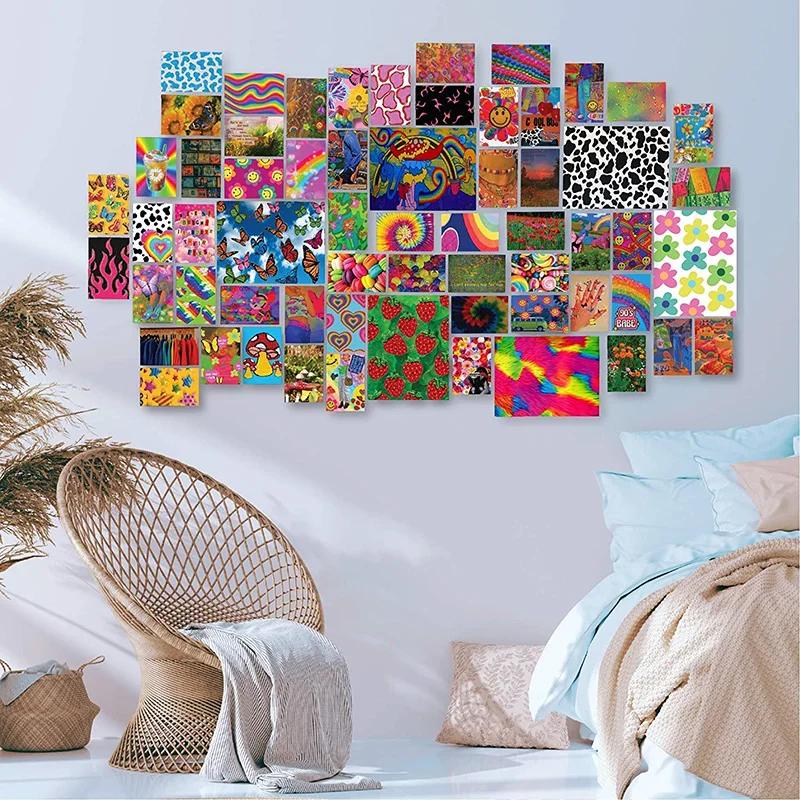 Customized 4*6 Inch Collage Kit 50pcs set aesthetic photo art wall picture