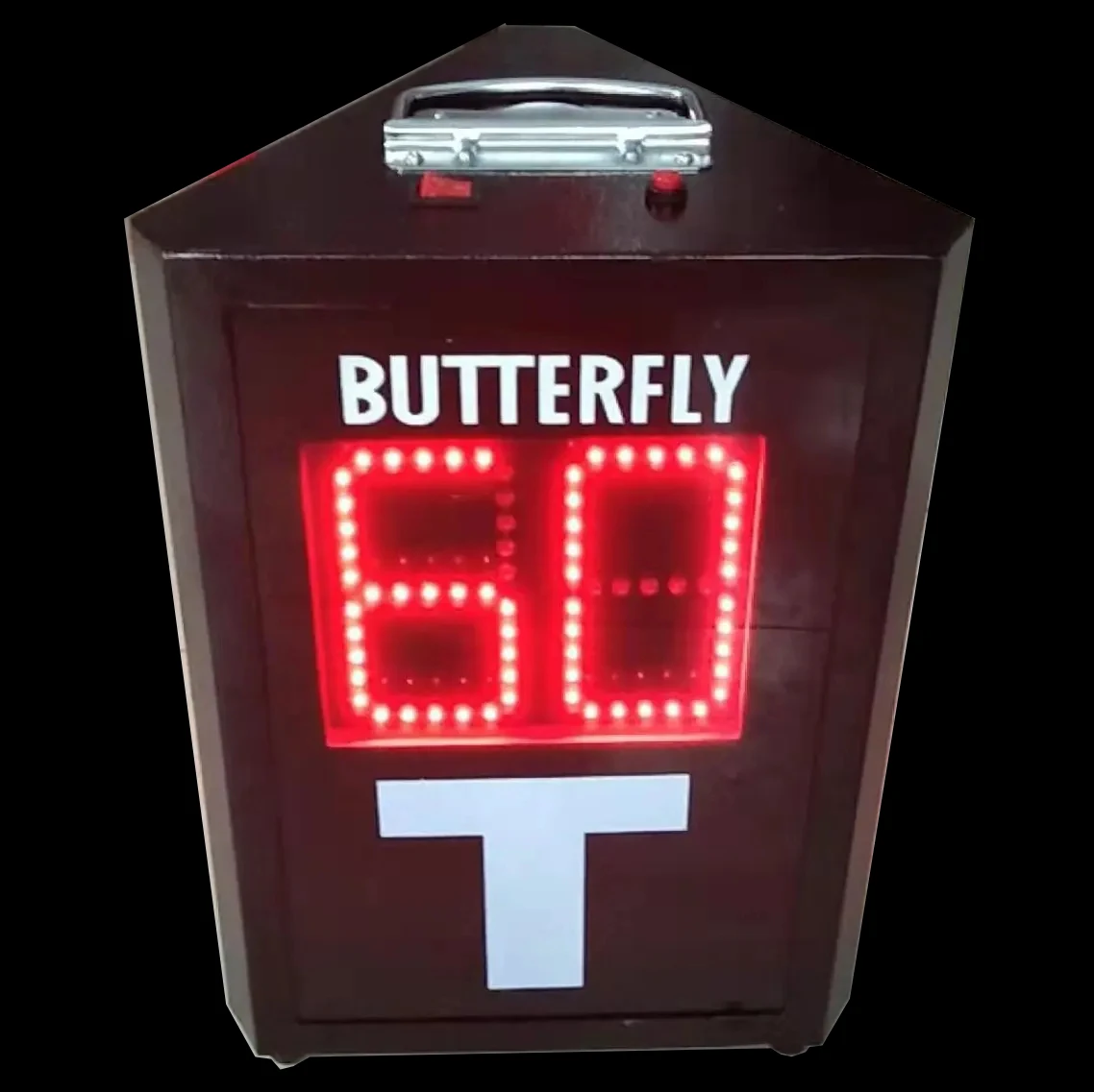Table Tennis Game Electronic Countdown Timer, Time-out Device Scoreboard 3 Sides, Pedometer 60s