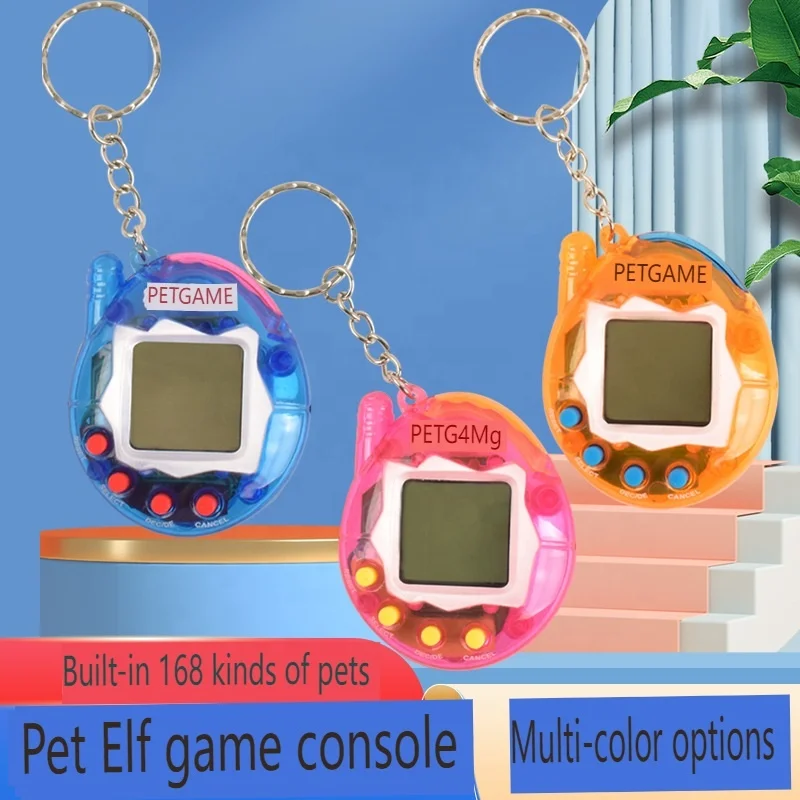 Console games customized key chain video game console digital pet kids games electronics toys for child