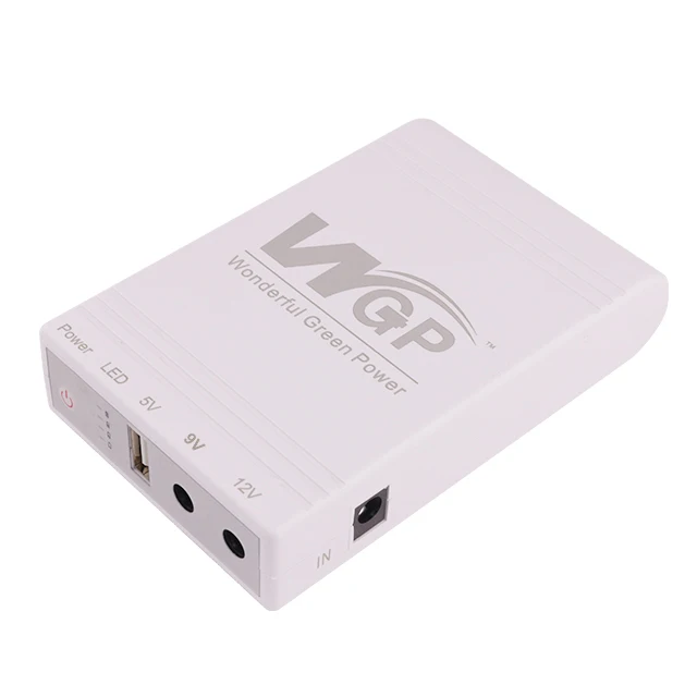 WGP ODM OEM многовыходная Быстрая зарядка 30 Вт аккумулятор резервный источник питания DC USB онлайн 5 в 9 12 В мини UPS для камеры Wi-Fi маршрутизатор