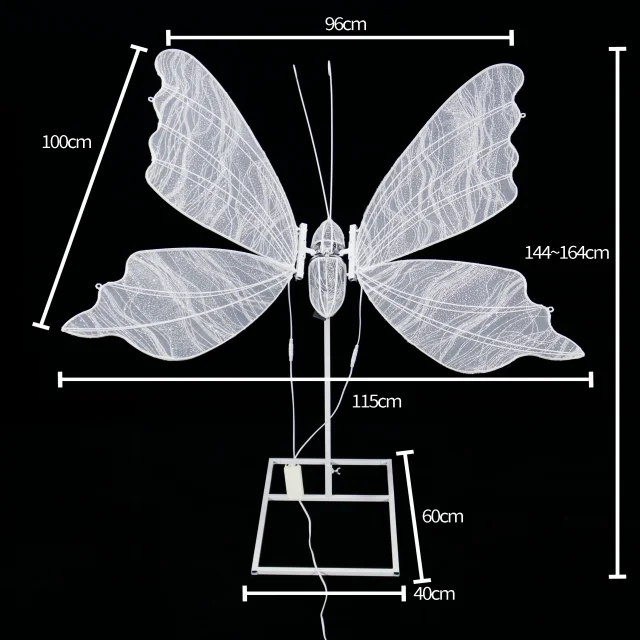 ZSD-5 Moving Butterfly Wings LED Lights Modern AC Powered Wedding Lights Acrylic and Plastic Butterfly Wings