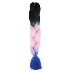 Synthetic Braiding Hair Jumbo Braid Ombre Jumbo Hair Extension for Women DIY Hair Braids Purple Pink Yellow Red