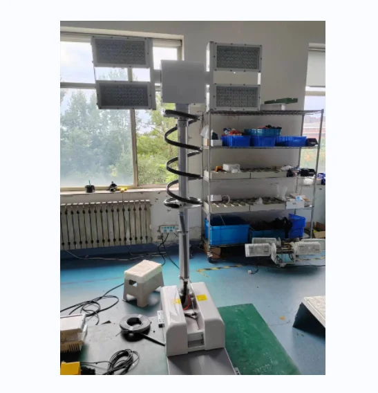 600w vehicle mounted led mobile light tower with 2.2m pneumatic telescopic mast