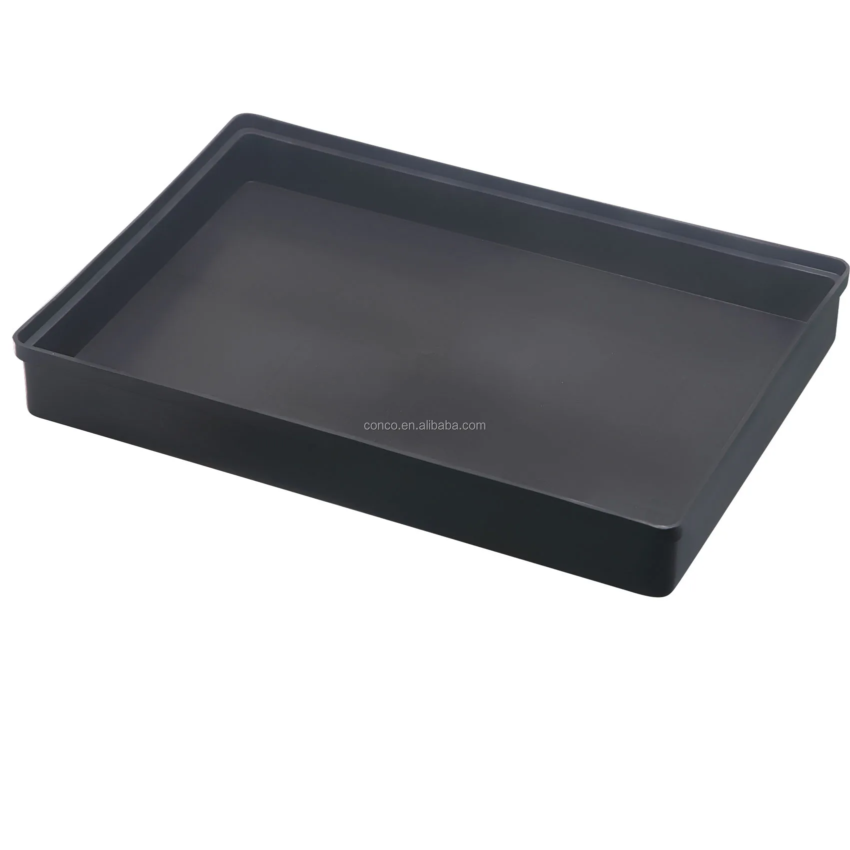 ESD black electronic components antistatic tray conductive tray for pcb 225*165*37mm