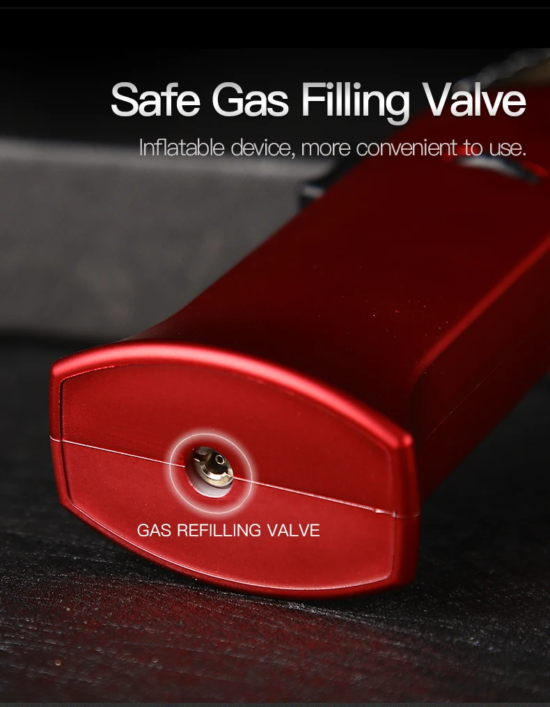 GF-928A good windproof straight flame cooking butane gas torch butane gas lighter for kitchen